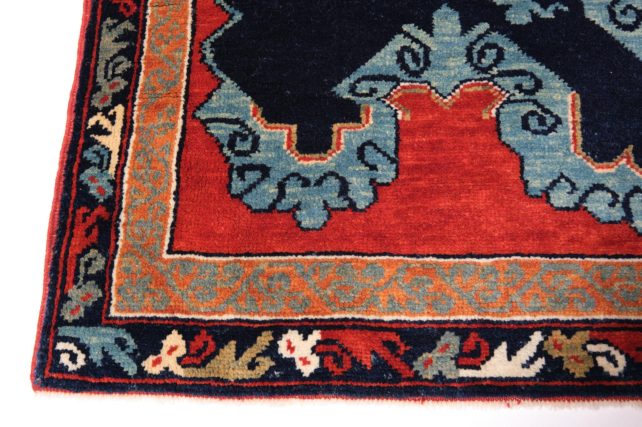 The source of the rug comes from the book Orient Stars Collection, Anatolian Tribal rugs 1050-1750, Michael Franses, Hali Publications Ltd, 2021 fig.189 and Antique Rugs from the Near East, Wilhelm von Bode and Ernst Kühnel, Klinkhardt & Biermann,