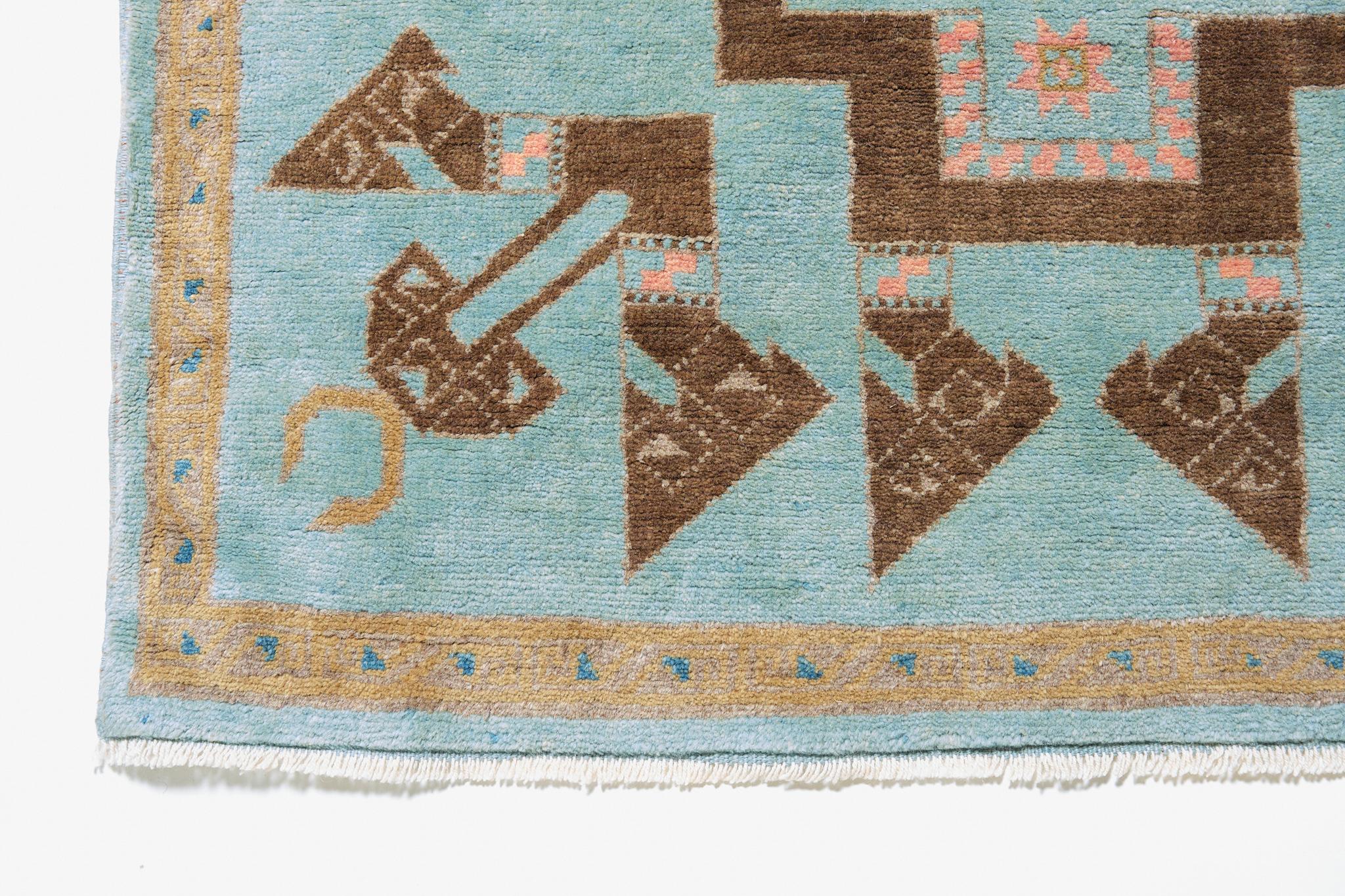 The source of the carpet comes from the book Orient Stars Collection, Anatolian Tribal Rugs 1050-1750, Michael Franses, Hali Publications Ltd, 2021 fig.24. This 13th-century carpet is from probably the Konya region, central Anatolia, circa 1200-1300