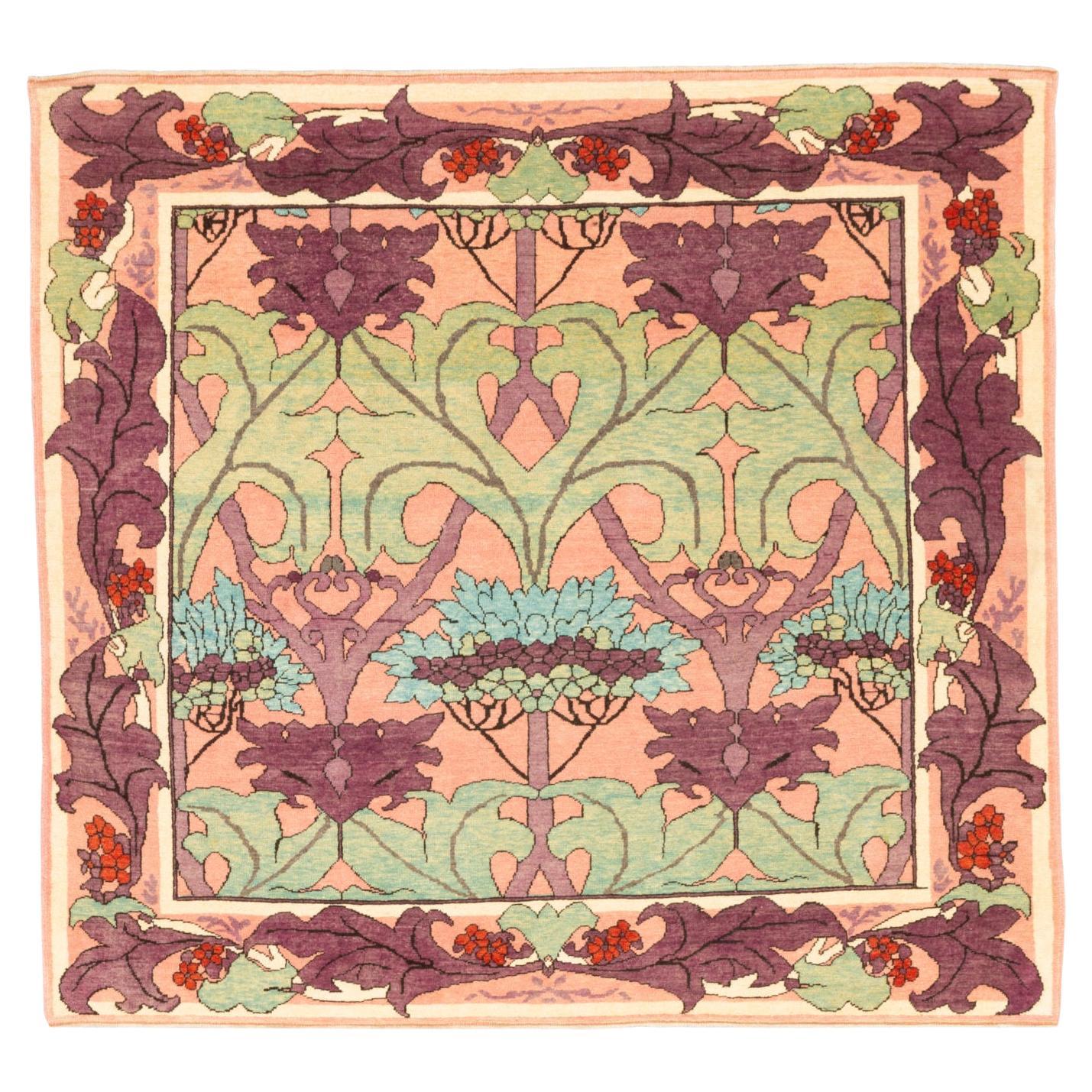 Ararat Rugs the Fintona William Morris Carpet, Arts and Crafts, Natural Dyed Rug For Sale