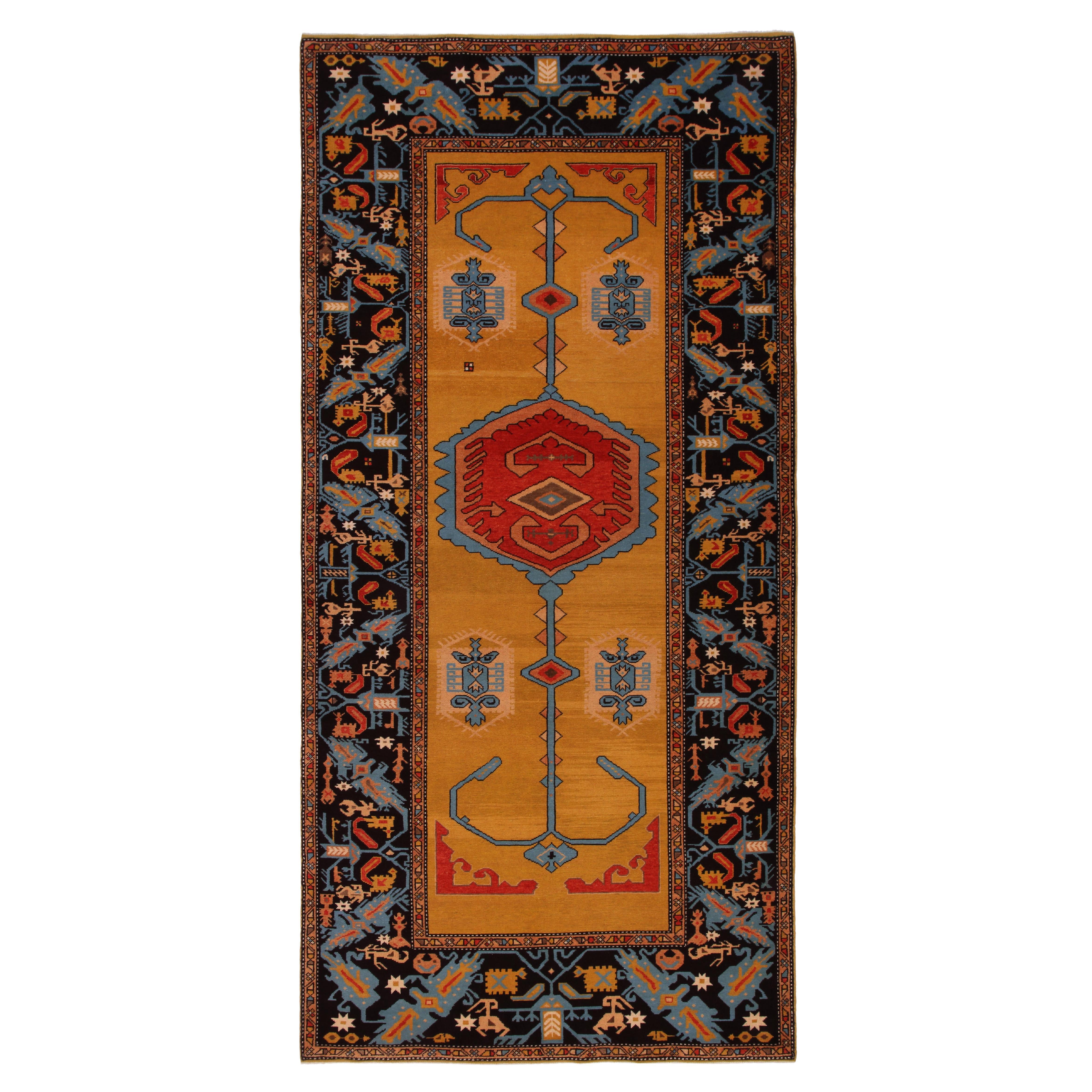 Ararat Rugs the Sailer Anchor Carpet 17th Century Anatolian Revival Natural Dyed For Sale