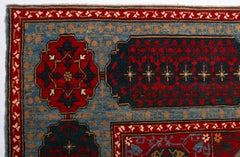 Ararat Rugs The Simonetti Mamluk Carpet 16th C. Revival Rug, Square Natural Dyed