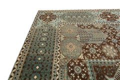 Ararat Rugs The Simonetti Mamluk Carpet 16th C. Revival Rug, Square Natural Dyed