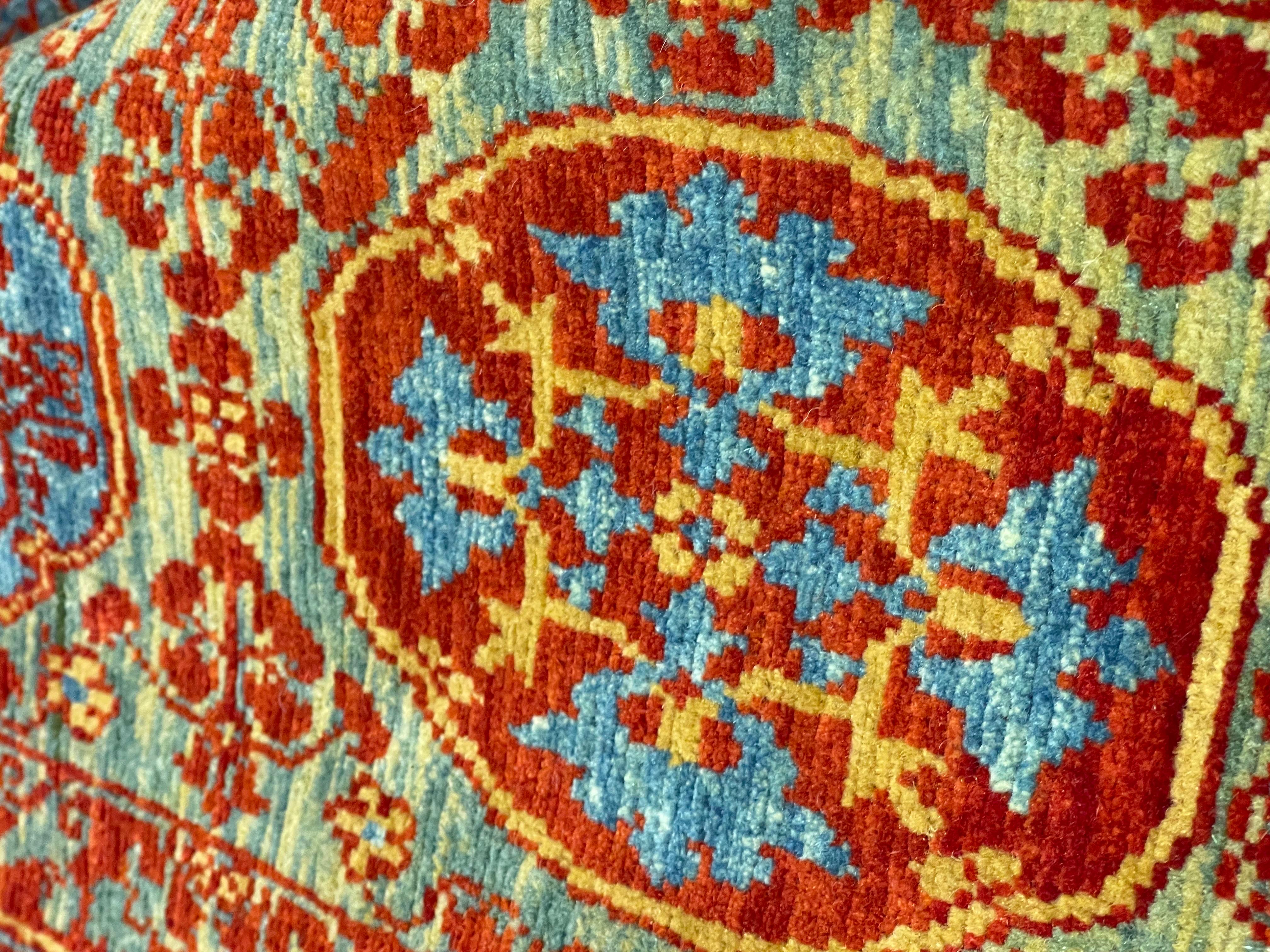 Ararat Rugs The Simonetti Mamluk Carpet 16th C. Revival Rug, Square Natural Dyed In New Condition For Sale In Tokyo, JP