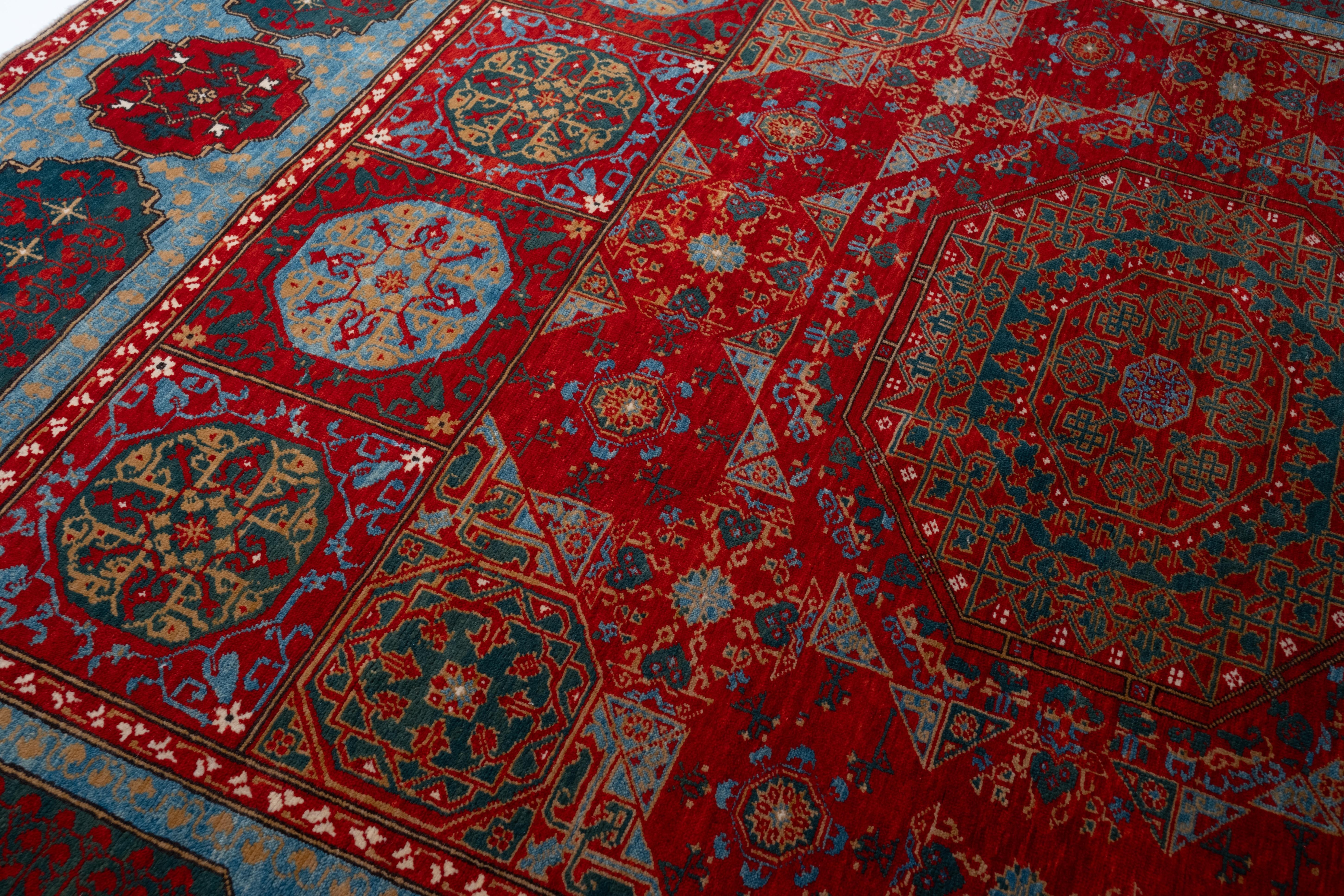 Ararat Rugs The Simonetti Mamluk Carpet 16th C. Revive Rug, Square Natural Dyed Neuf - En vente à Tokyo, JP