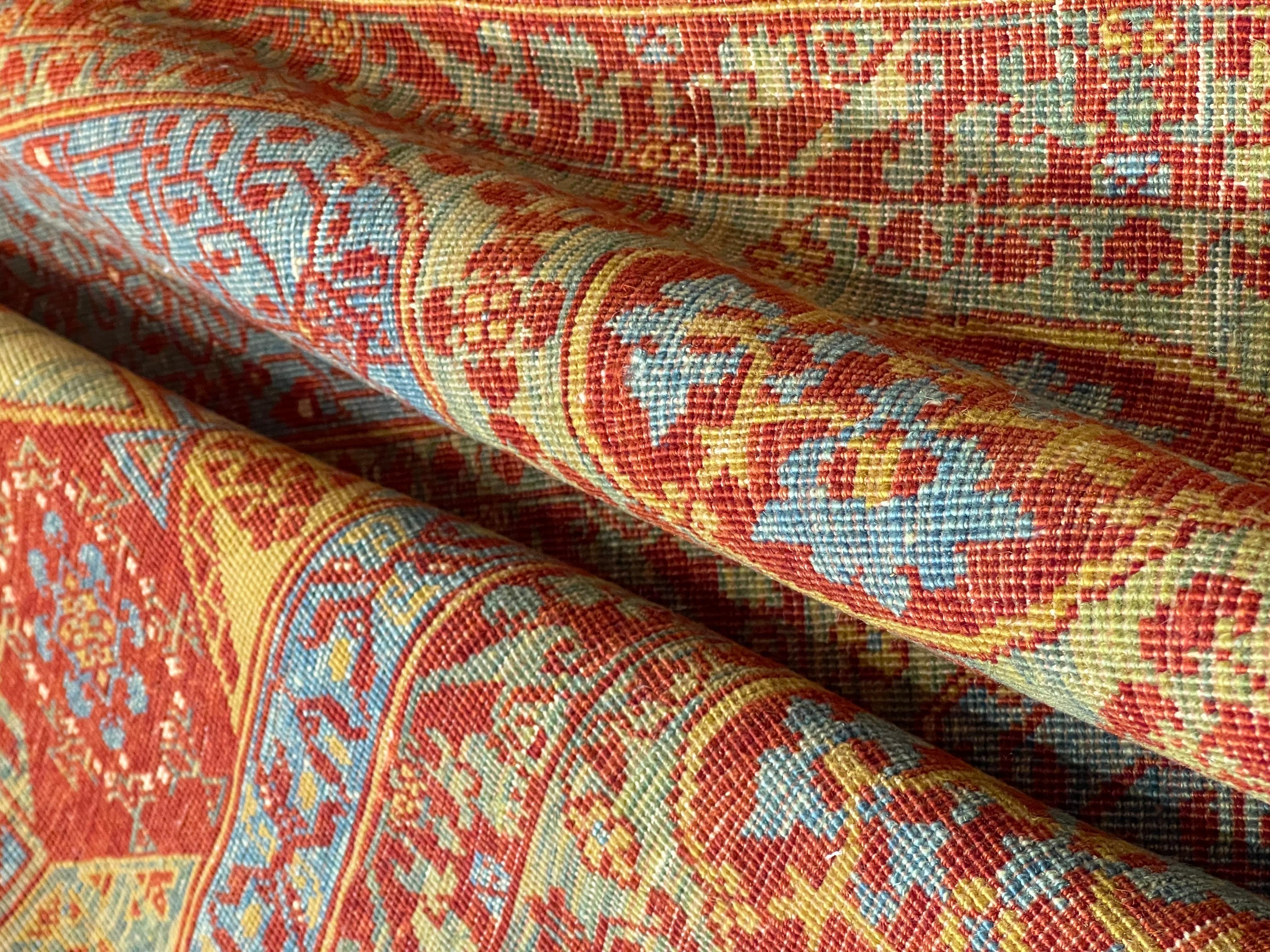 Ararat Rugs The Simonetti Mamluken Teppich 16. Jh. Revival Teppich, Quadratisch Natürlich gefärbt (Wolle) im Angebot