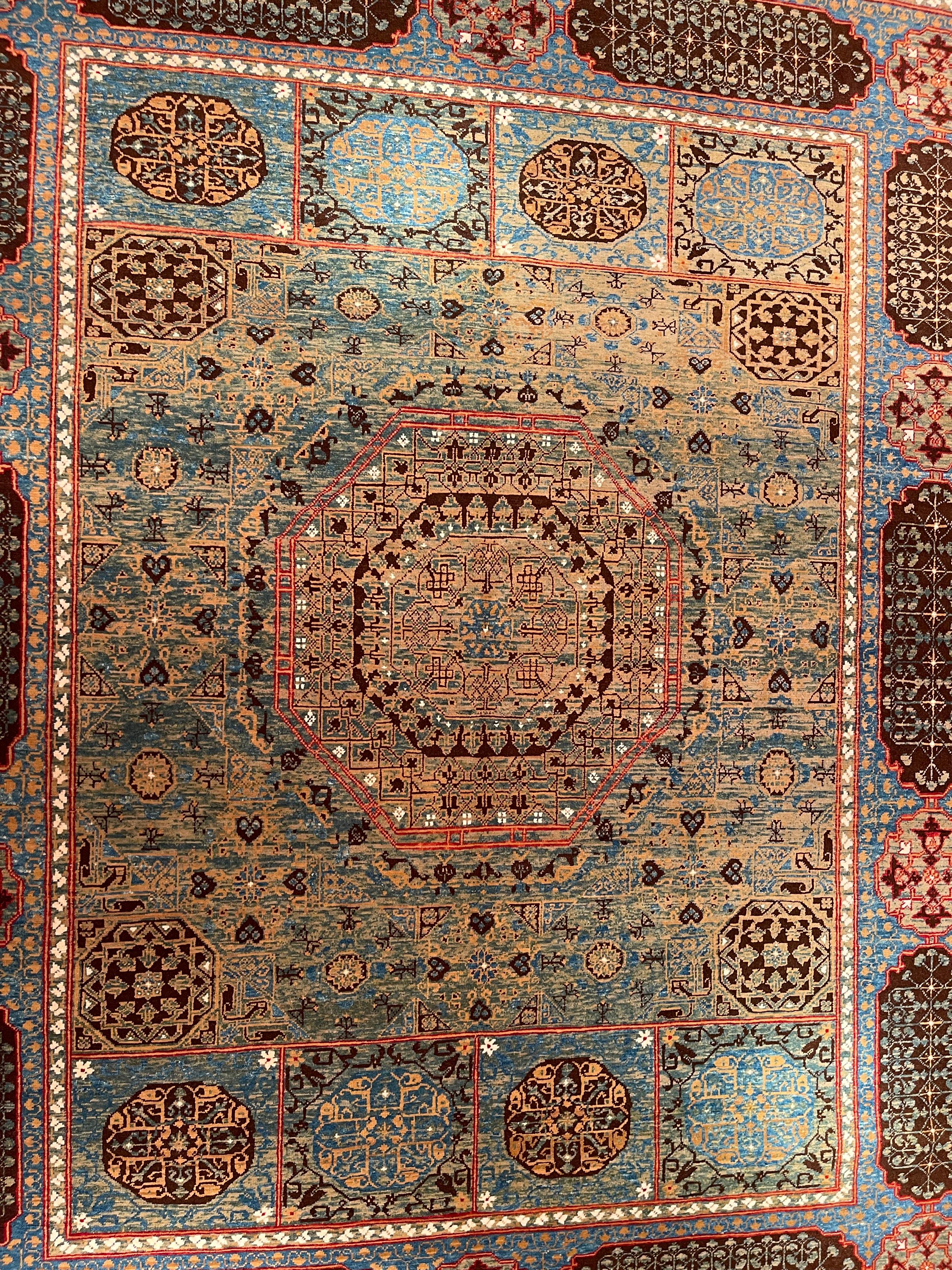 Ararat Rugs the Simonetti Mamluk Carpet 16th Century Revival, Natural Dyed For Sale 1