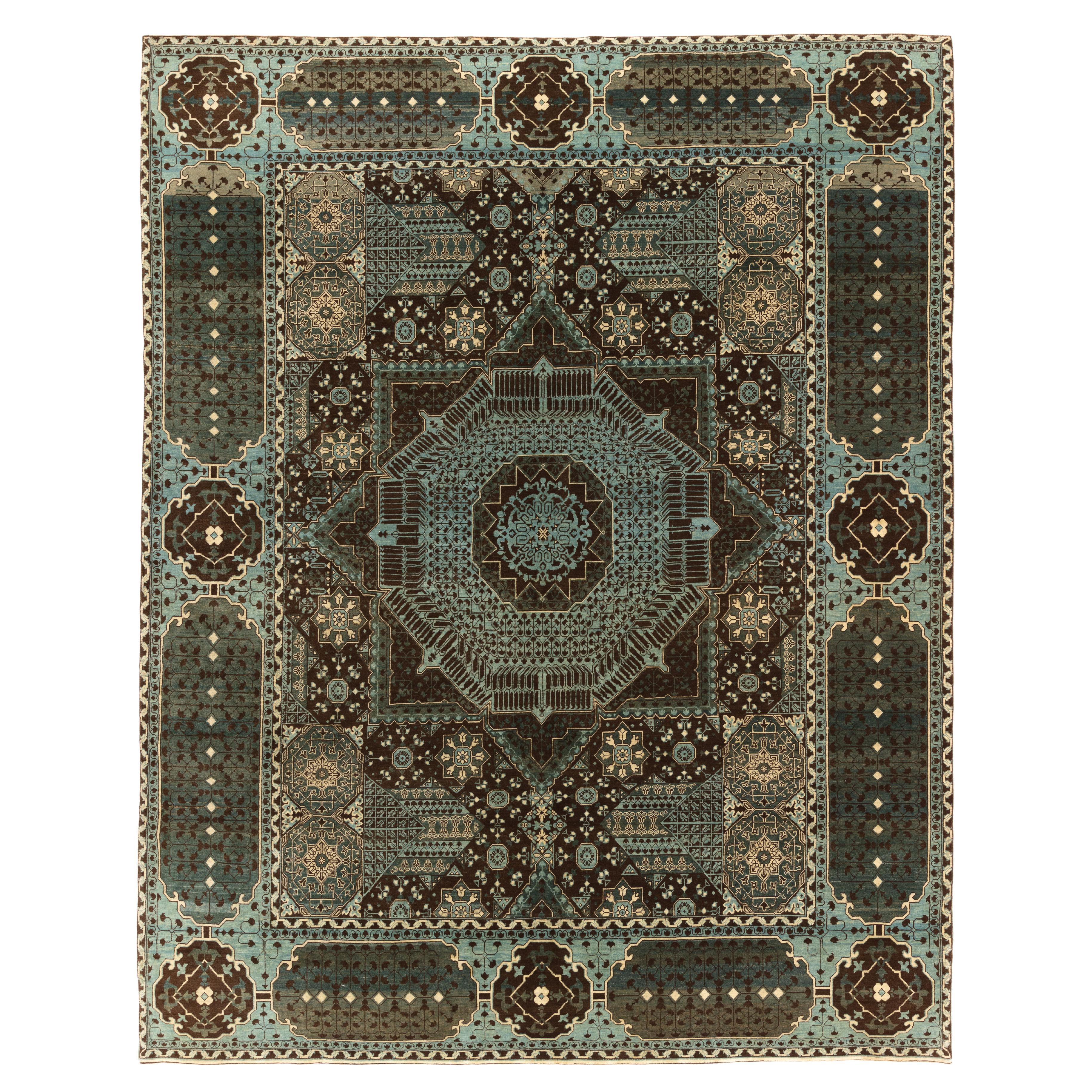 Ararat Rugs the Simonetti Mamluk Carpet 16th Century Revival Rug, Natural Dyed For Sale