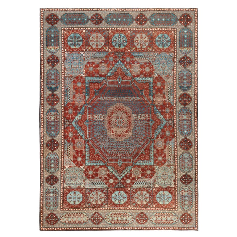 Ararat Rugs the Mamluk Carpet 16th Century Revival Rug, Natural Dyed For Sale at 1stDibs