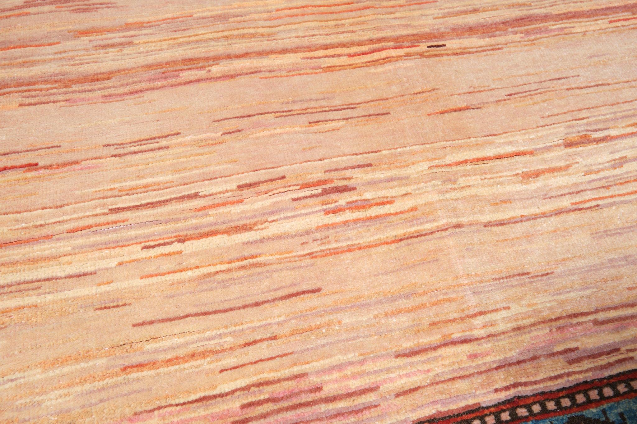 Ararat Teppiche Moderner weicher rosafarbener Teppich mit natürlichen Farbstoffen (Türkisch) im Angebot