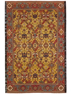 Ararat Rugs The Spuhler Lattice Carpet with Tulips and Leaves Natural Dye Rug