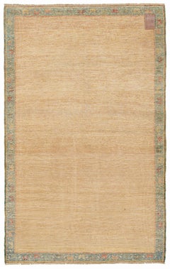 Ararat Rugs the Yellow-Brown Color Rug, Modern Desert Sand Carpet Natural Dyed