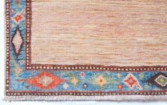 Ararat Rugs the Yellow-Brown Color Rug, Modern Desert Sand Carpet Natural Dyed