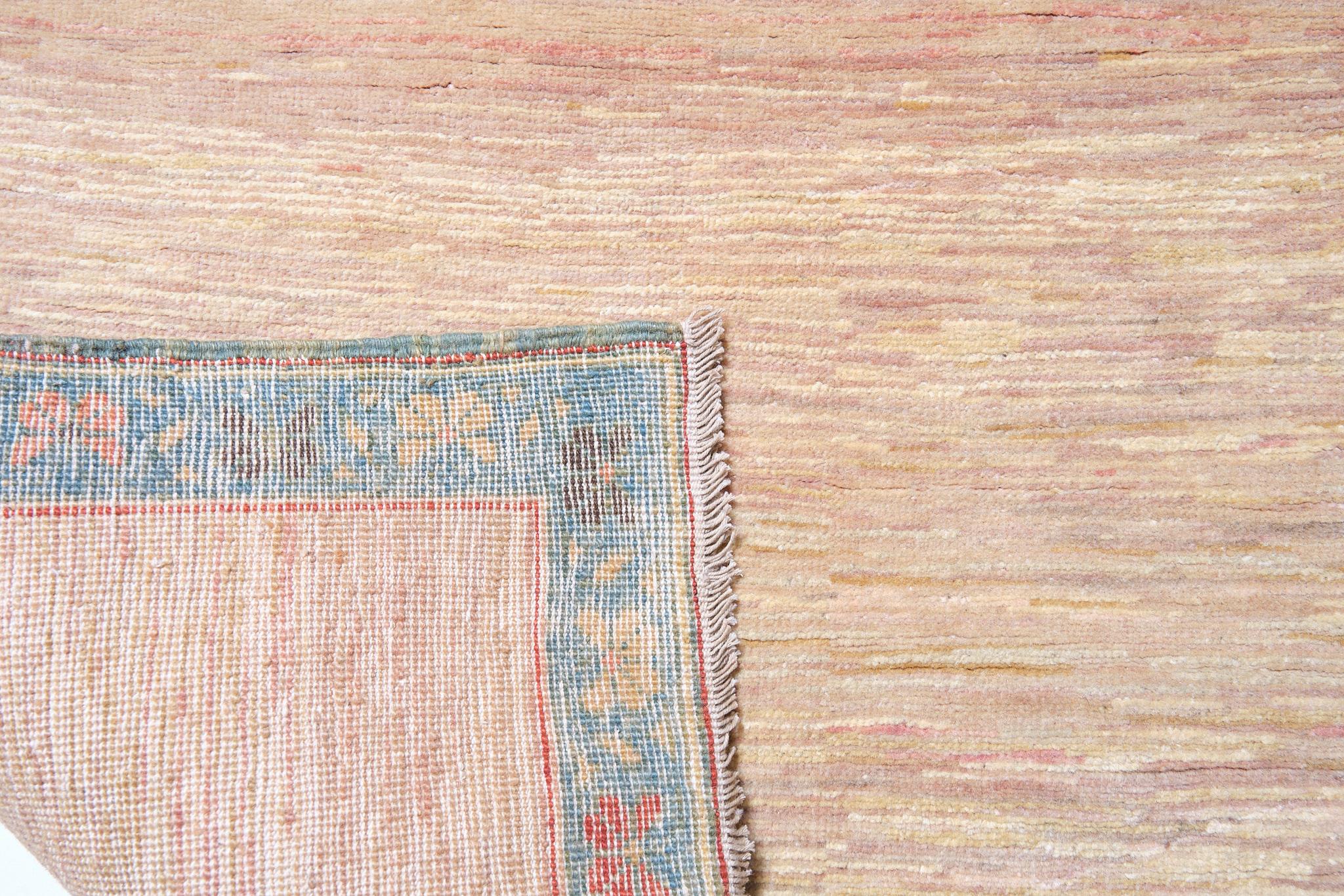 Ararat-Teppiche – gelb-brauner Teppich – moderner Wüsten-Sandteppich, natürlich gefärbt (Türkisch) im Angebot