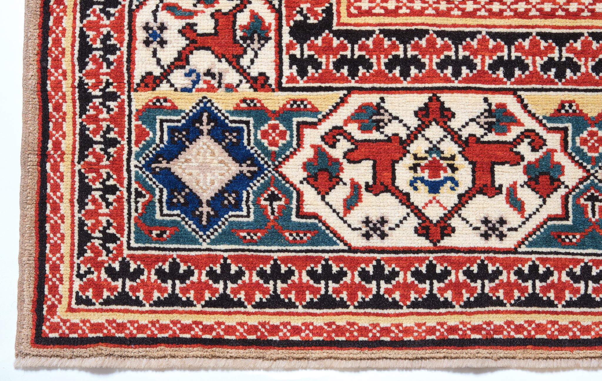 Carpets called Siebenburgen or Transylvanian are those which have been found in the Protestant churches of Siebenburgen. Some of them carry a label on the back stating where, when and by whom the piece has been donated to the church.