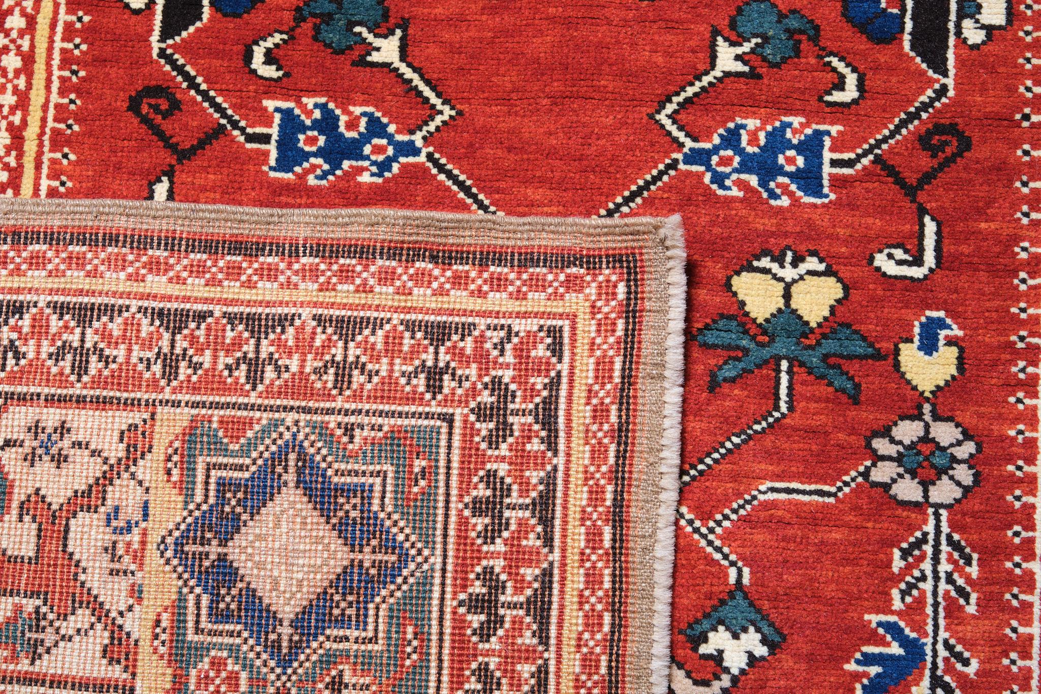 Turkish Ararat Rugs Transilvanian Ushak Prayer Rug Anatolian Revival Carpet Natural Dyed For Sale