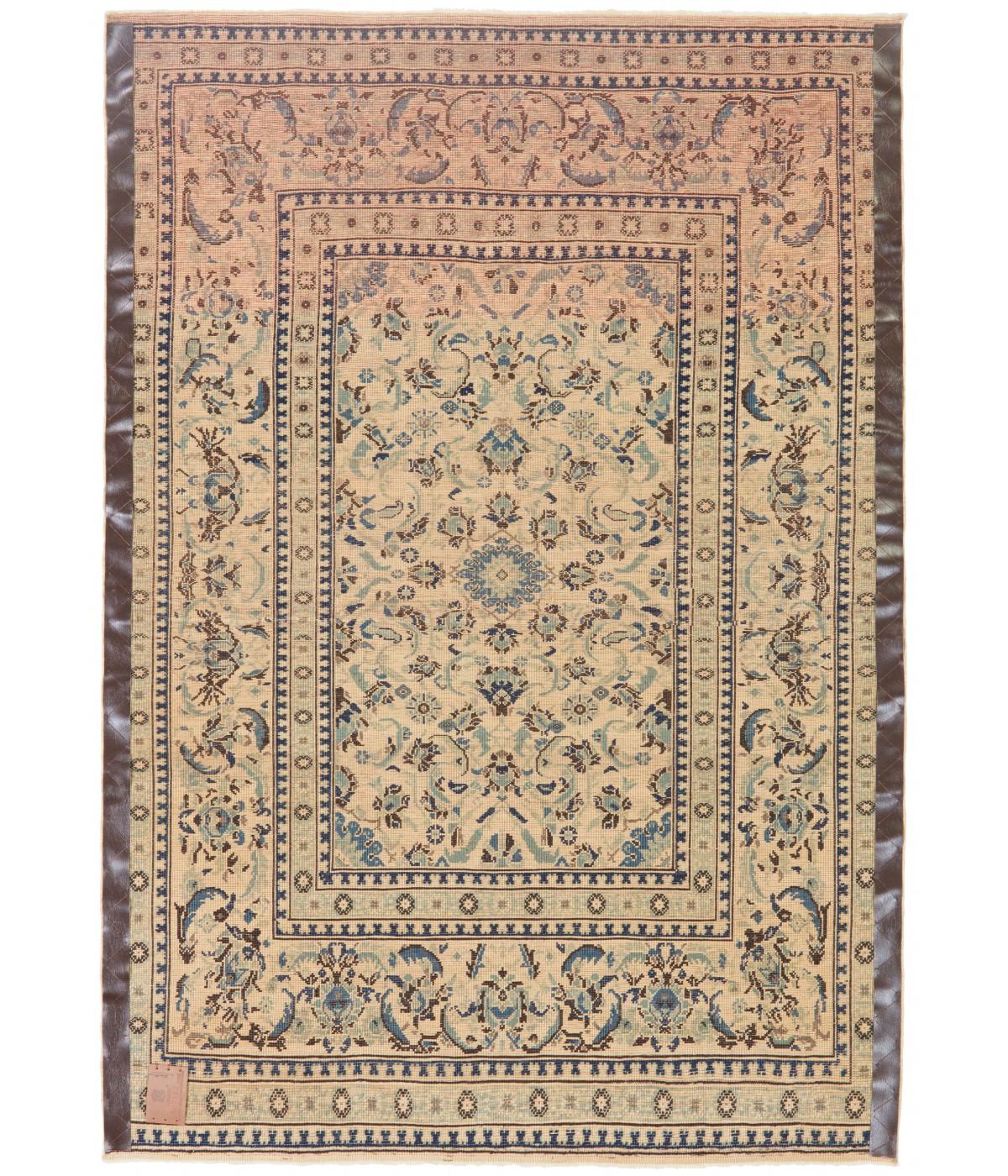 Ararat Teppich Türkischer Hofgewerbe-Teppich Ottoman Revival Teppich Naturfarben (Handgeknüpft) im Angebot