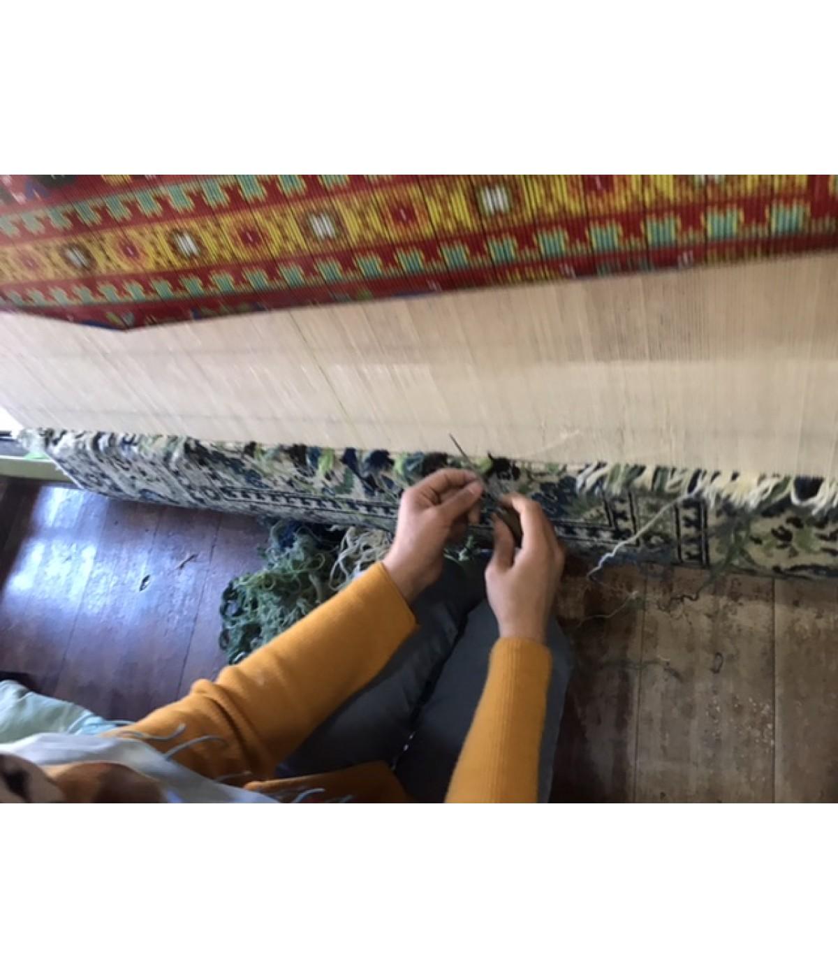 Ararat Teppich Türkischer Hofgewerbe-Teppich Ottoman Revival Teppich Naturfarben (21. Jahrhundert und zeitgenössisch) im Angebot