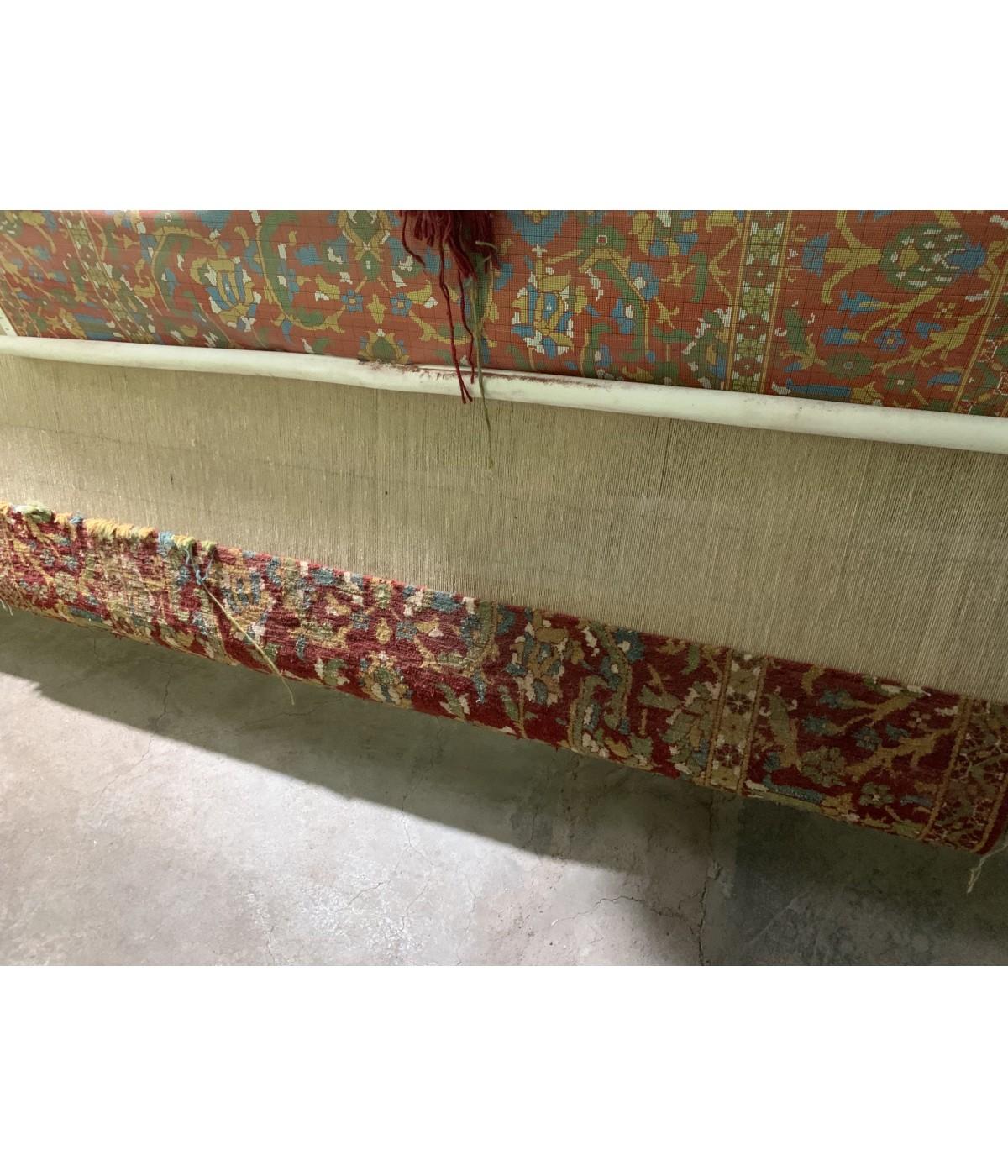 Ararat Teppich Türkischer Hofgewerbe-Teppich Ottoman Revival Teppich Naturfarben (Wolle) im Angebot