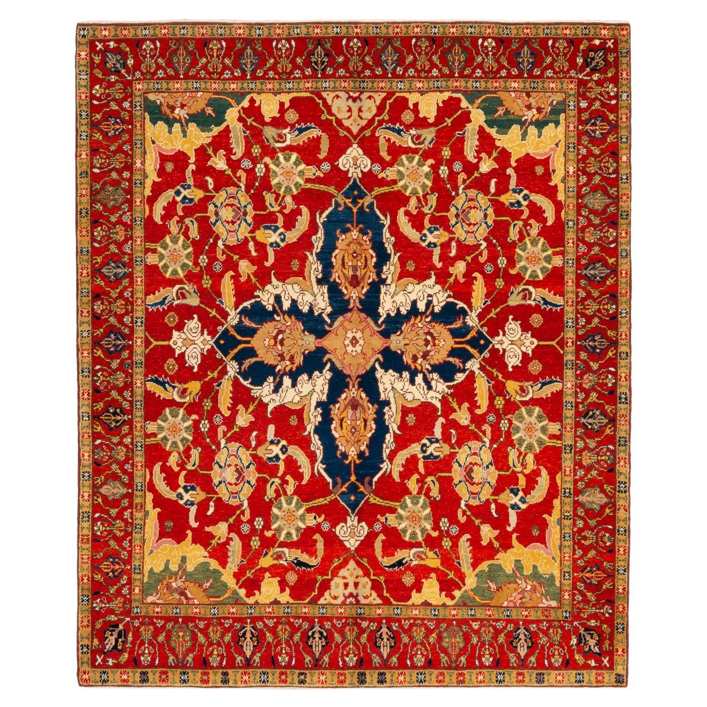 Ararat Rugs Turkish Court Manufactury Rug Ottoman Revival Rug Natural Dyed