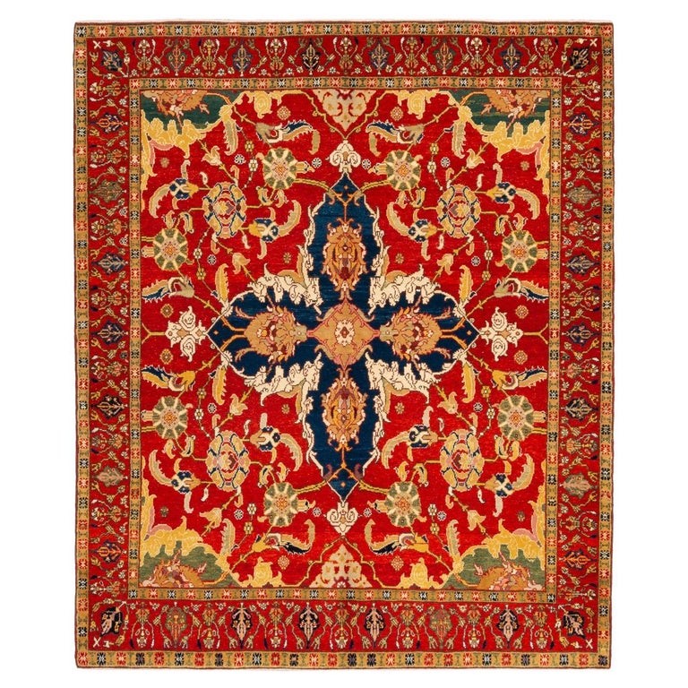 Ararat Rugs Turkish Court Manufactury Rug Ottoman Revival Rug Natural Dyed For Sale at 1stDibs