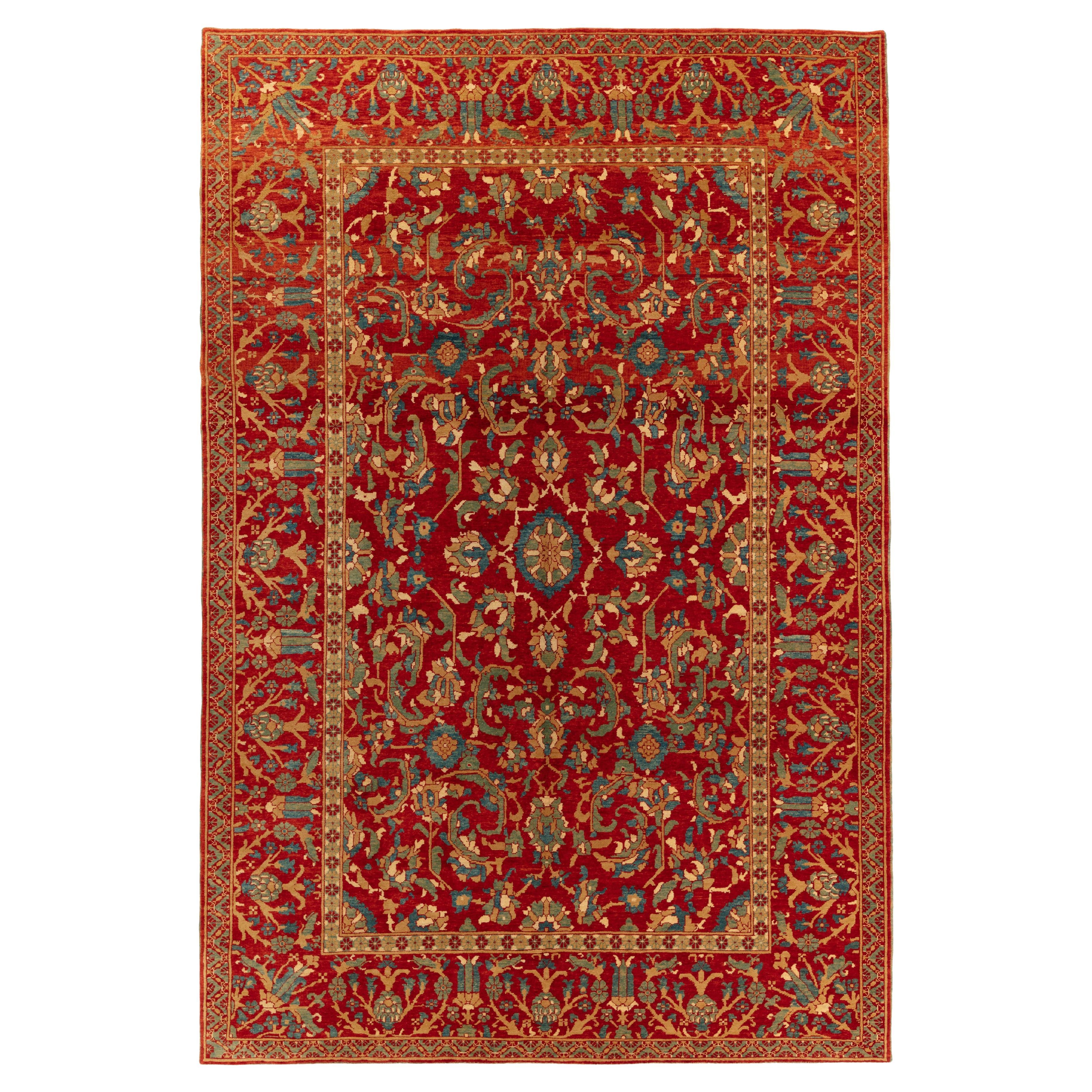Ararat Teppich Türkischer Hofgewerbe-Teppich Ottoman Revival Teppich Naturfarben