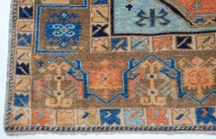 Ararat Rugs Village Rug, Antique Anatolian Turkish Revival Carpet Natural Dyed