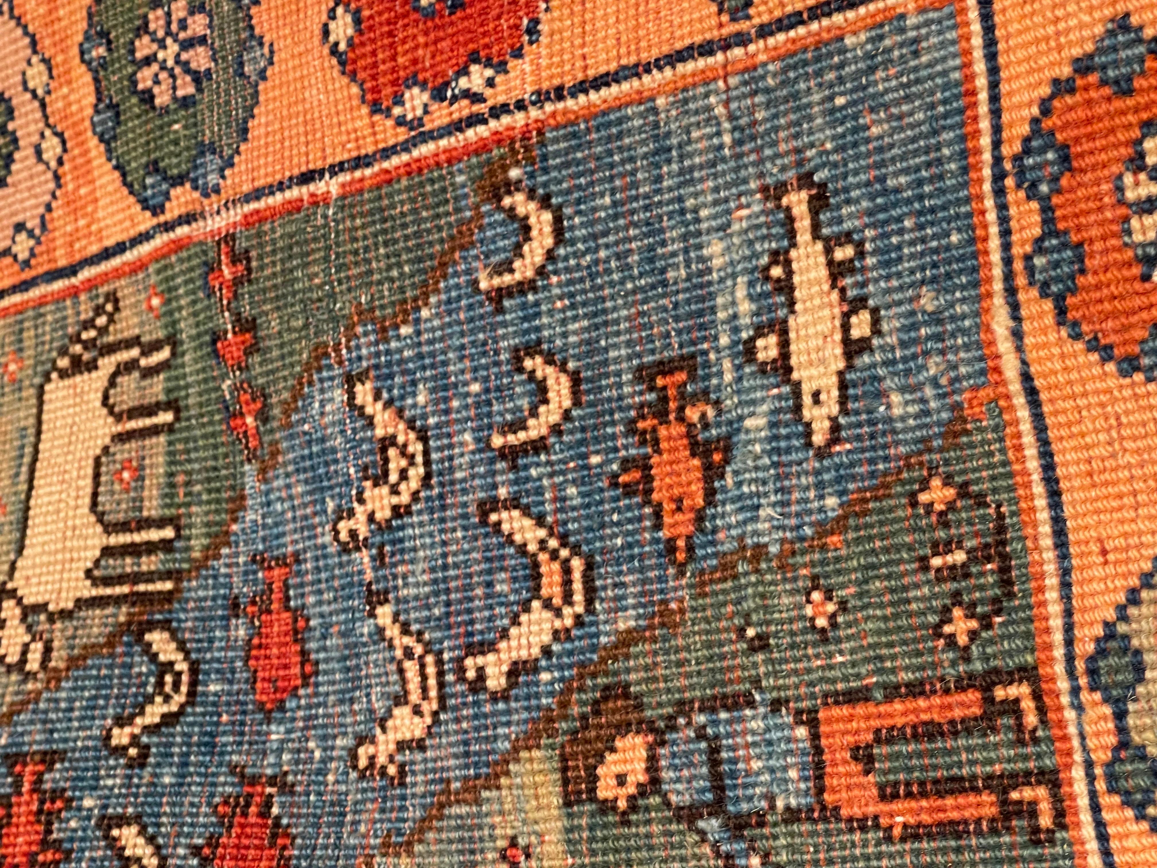 Ararat Rugs Village Theme Azeri Folk Life Rug, Turkish Carpet, Natural Dyed In New Condition For Sale In Tokyo, JP