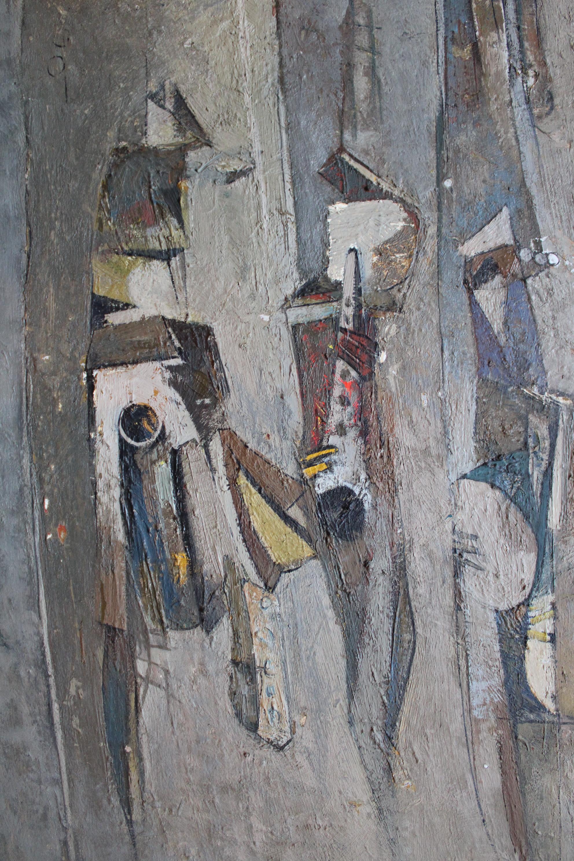 Músicos - Painting Expresionismo abstracto de Ararat Sargsyan