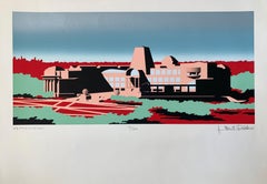 "The New Brooklyn Museum South Elevation" by Arata Isozaki, silkscreen on paper