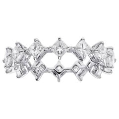 Araya 0.20 Carat Diamond Princess Ring in 18 Karat White Gold