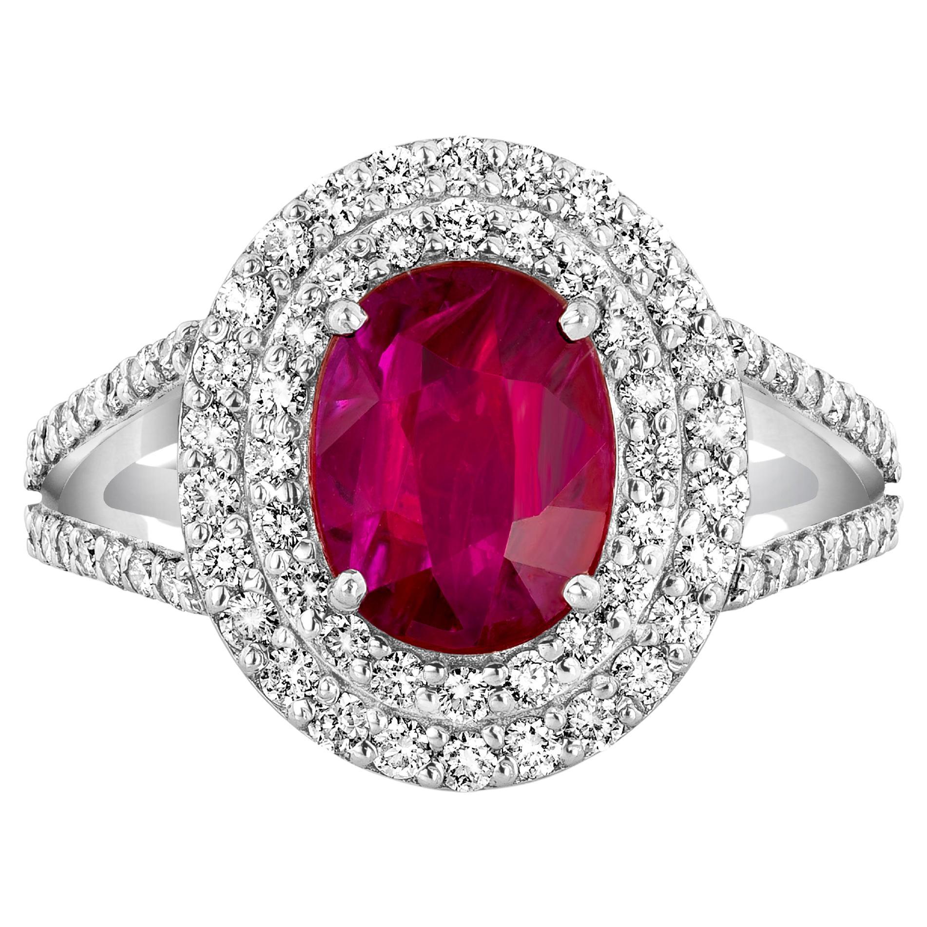 Bague ARAYIAN de 1,33 carats en rubis et diamants