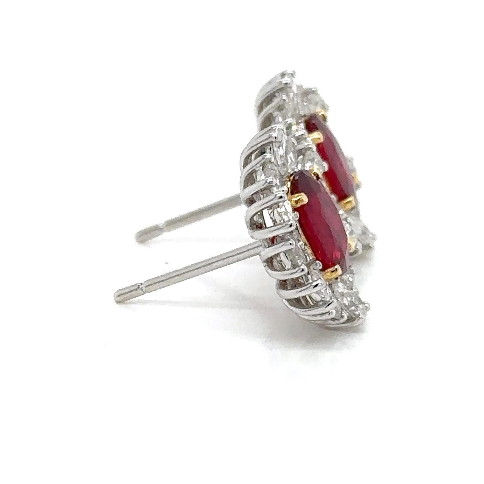 Un orecchino di rubino del Mozambico non riscaldato perfettamente abbinato.

I rubini sono conosciuti come il re delle gemme e questi orecchini presentano rubini non riscaldati, che stanno diventando sempre più rari.

I rubini provengono dalle