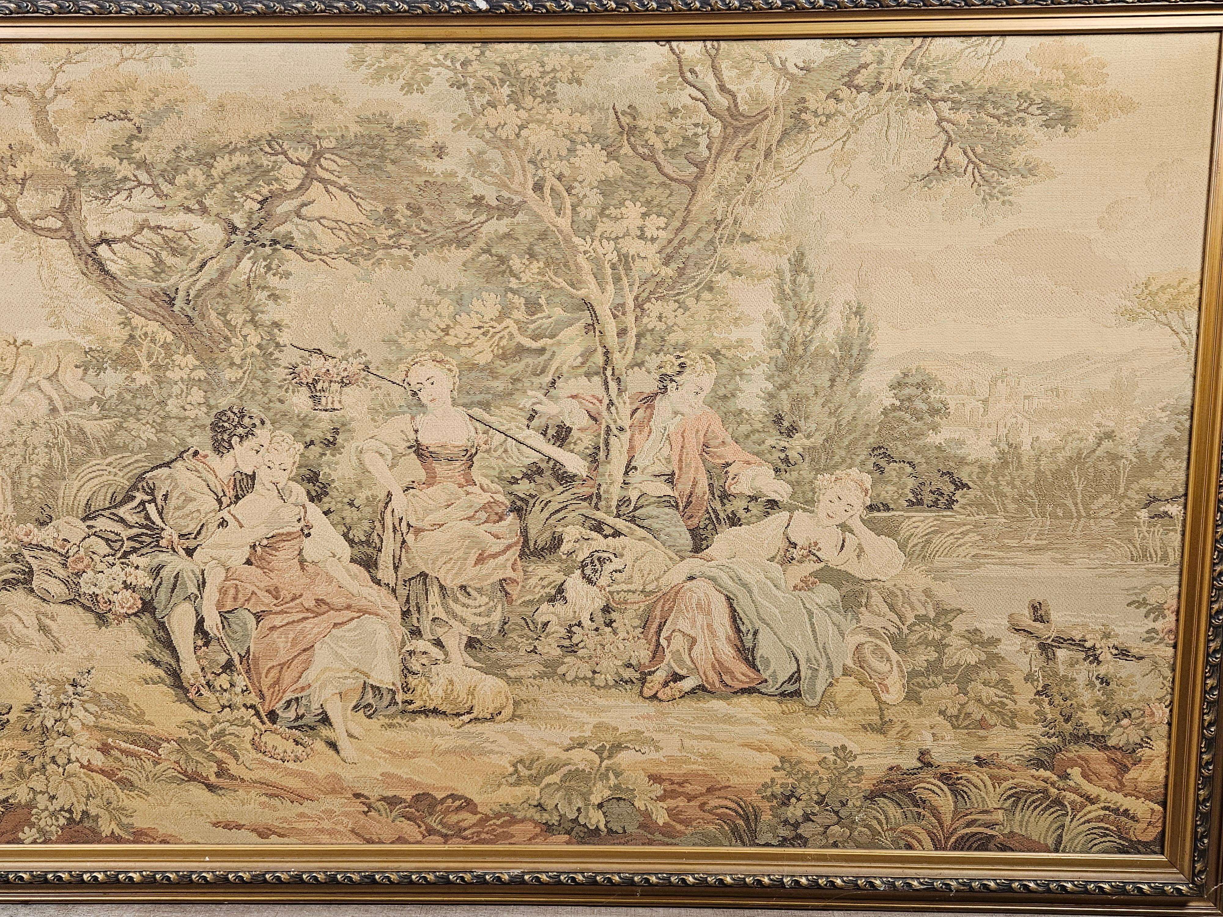 Classical Roman Tapestry with frame early 20th century For Sale