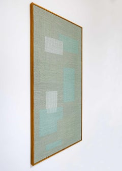 Contemporary hand-woven tapestry, abstract composition - Spigolatura No. 96