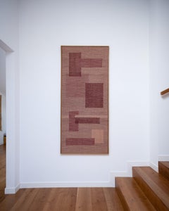 Contemporary hand-woven tapestry, abstract composition - Spigolatura No. 97