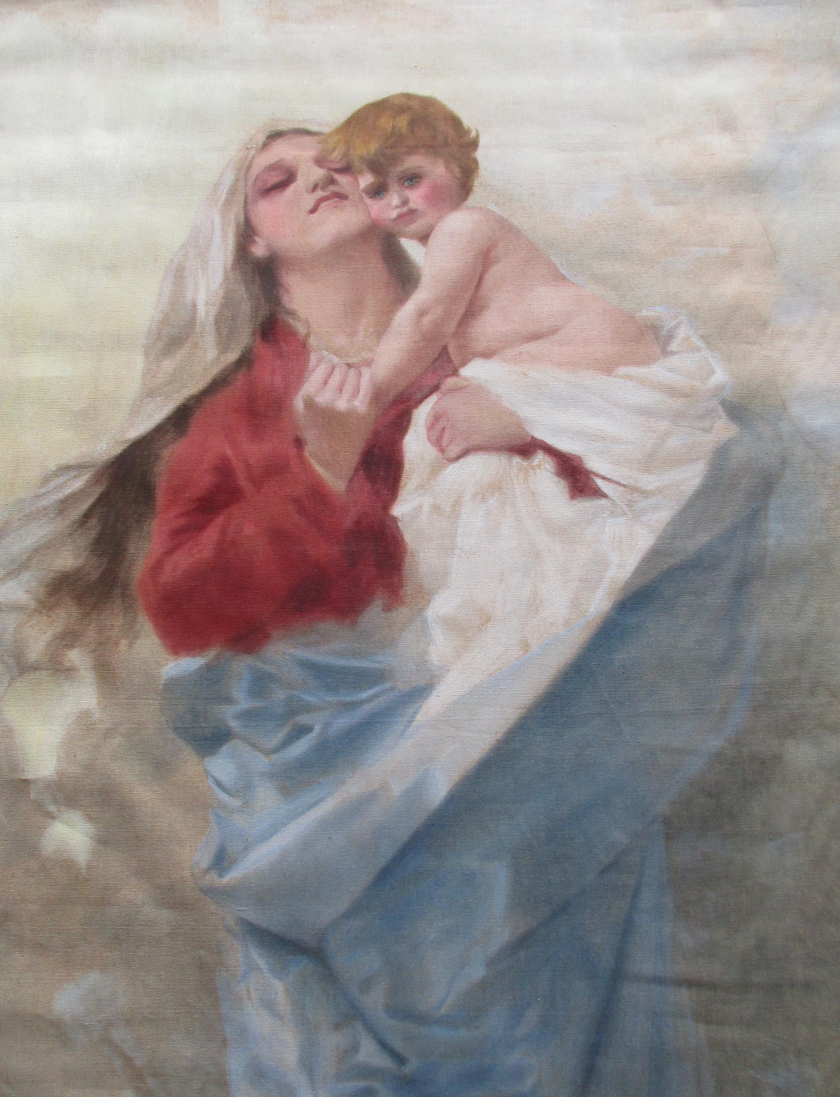 Wandteppich Madonna mit Kind - Grassaft im Angebot 3
