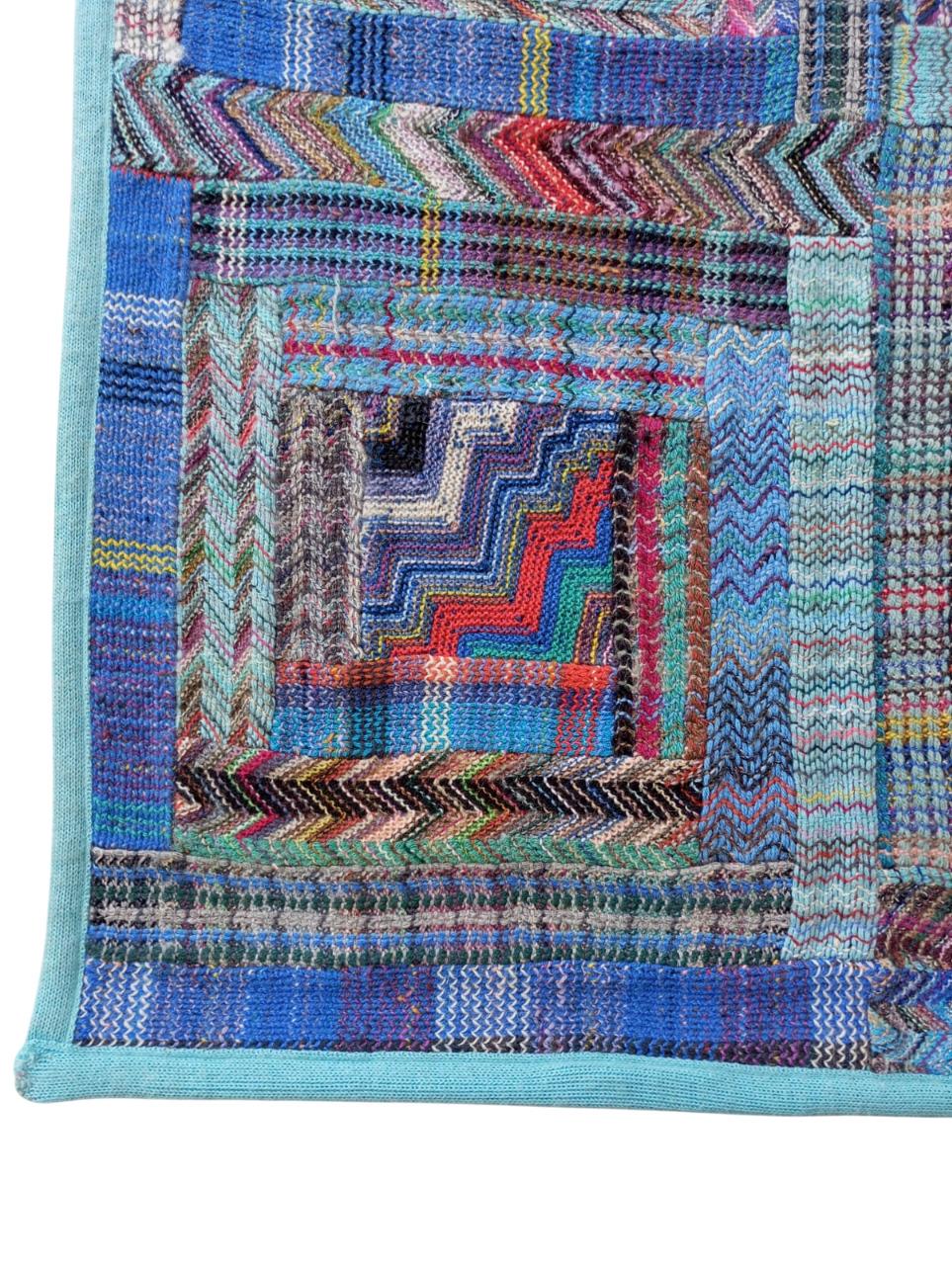 Tapisserie Missoni bleu clair à suspendre, Italie 1980 en vente 5