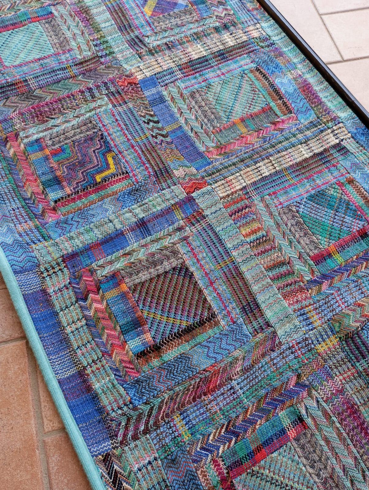 Late 20th Century Tapisserie Missoni bleu clair à suspendre, Italie 1980 en vente