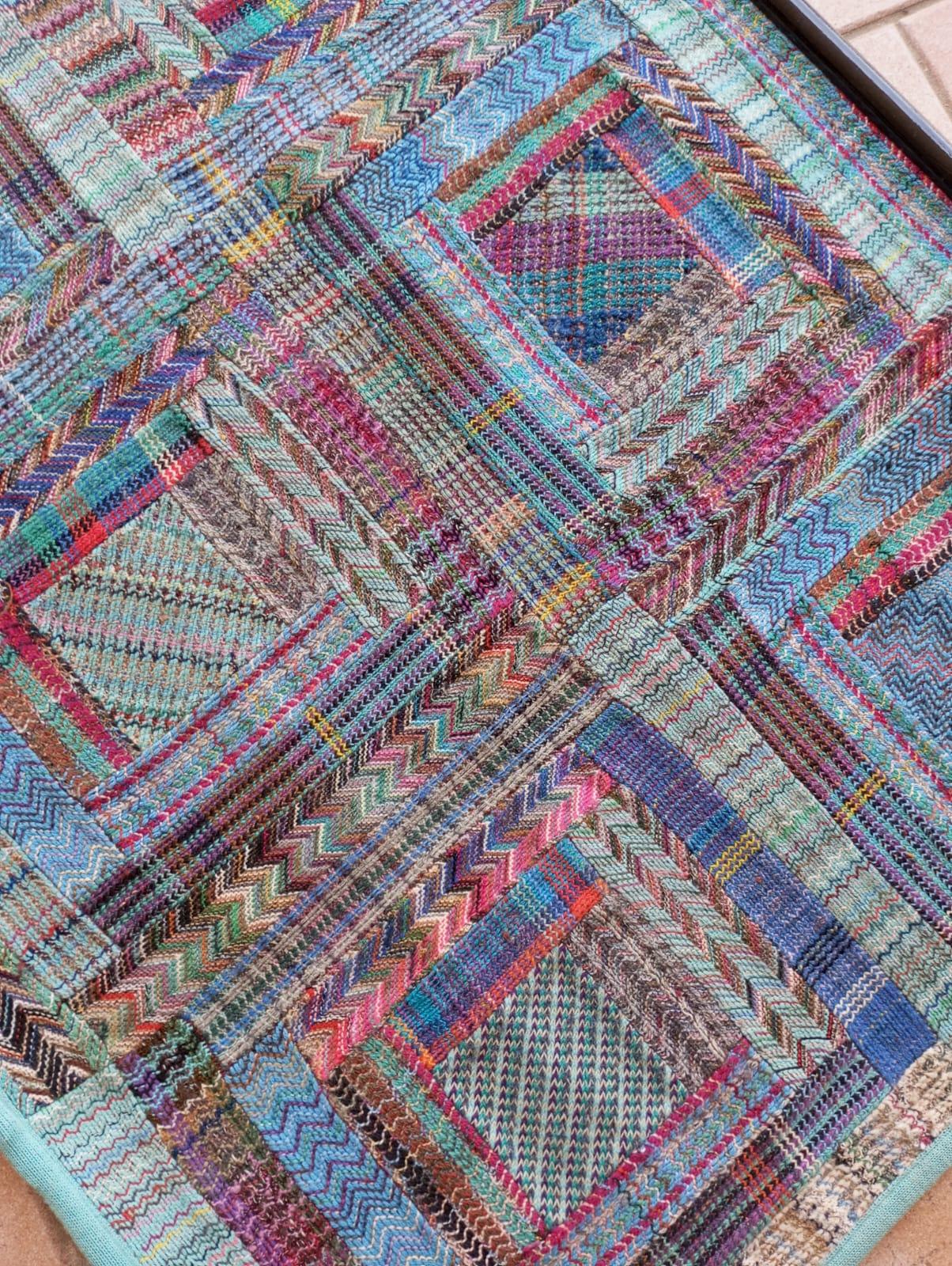 Tapisserie Missoni bleu clair à suspendre, Italie 1980 en vente 2