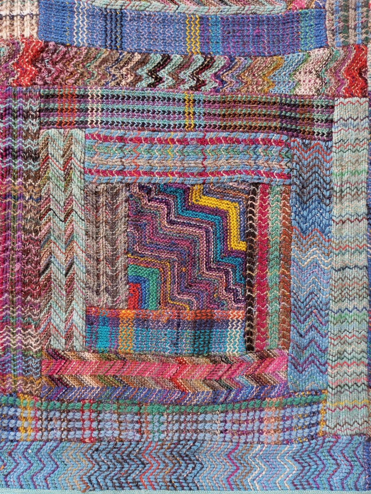 Tapisserie Missoni bleu clair à suspendre, Italie 1980 en vente 3