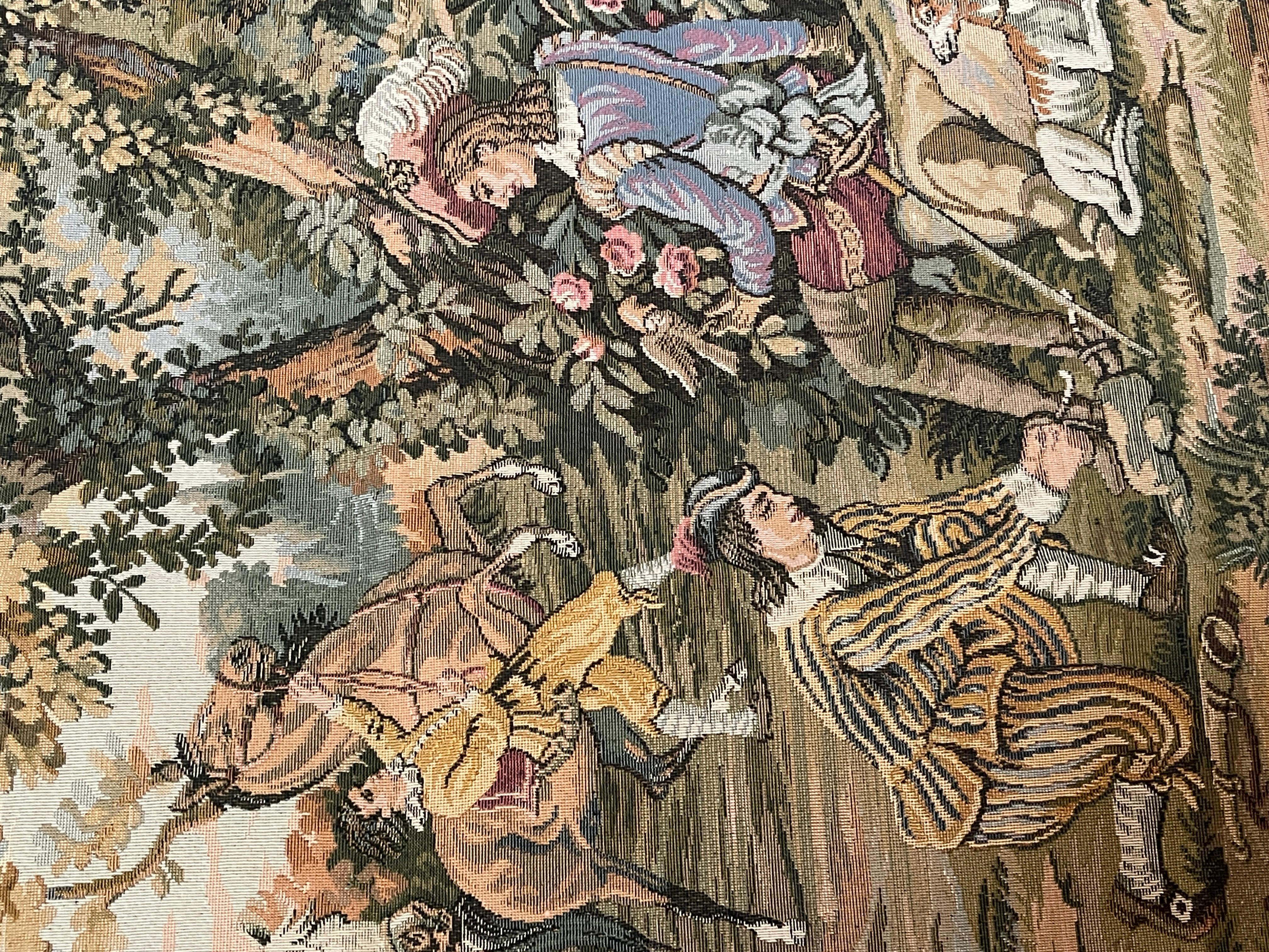 Arazzo rettangolare francese raffigurante una cavalleria d'epoca degli anni '90. im Angebot 3