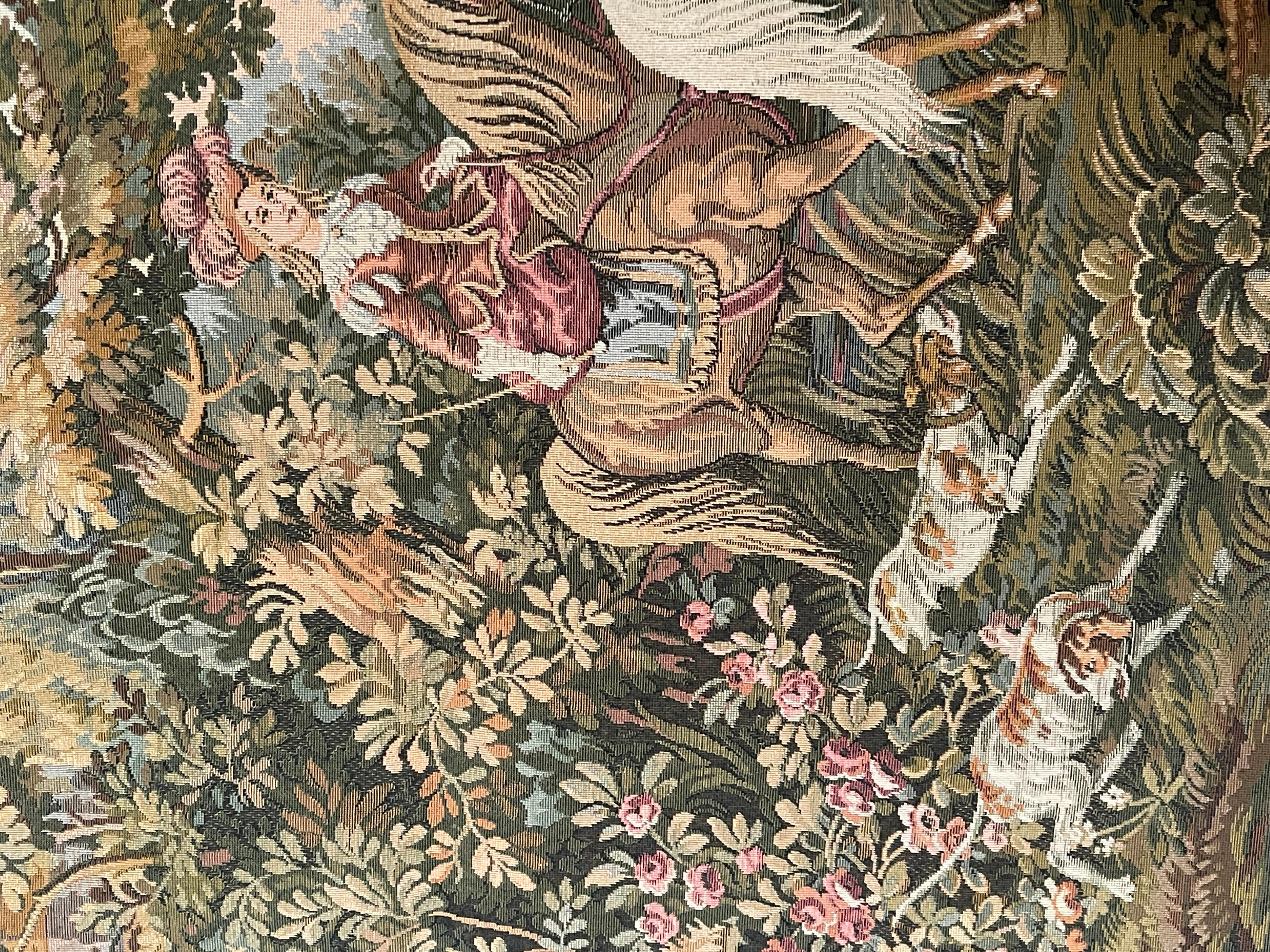 Arazzo rettangolare francese raffigurante una cavalleria d'epoca degli anni '90. im Angebot 4