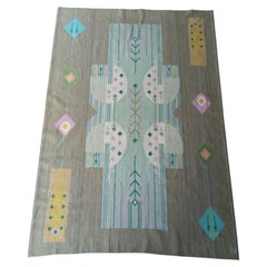 Hand-woven 1970s Rölakan tapestry and monogram Éva Németh