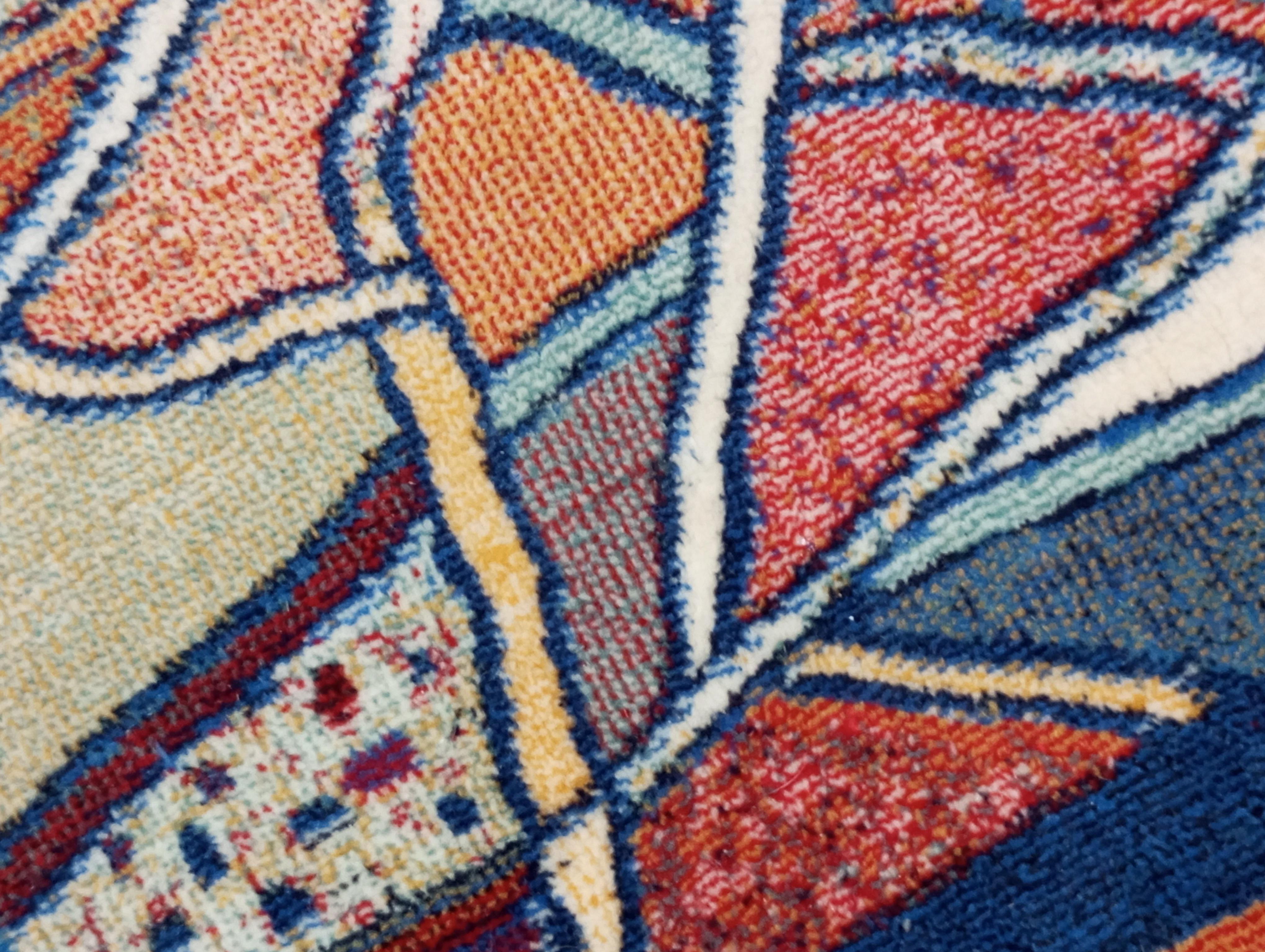 Tapestry wool rug modern design Europe 1970s For Sale 1
