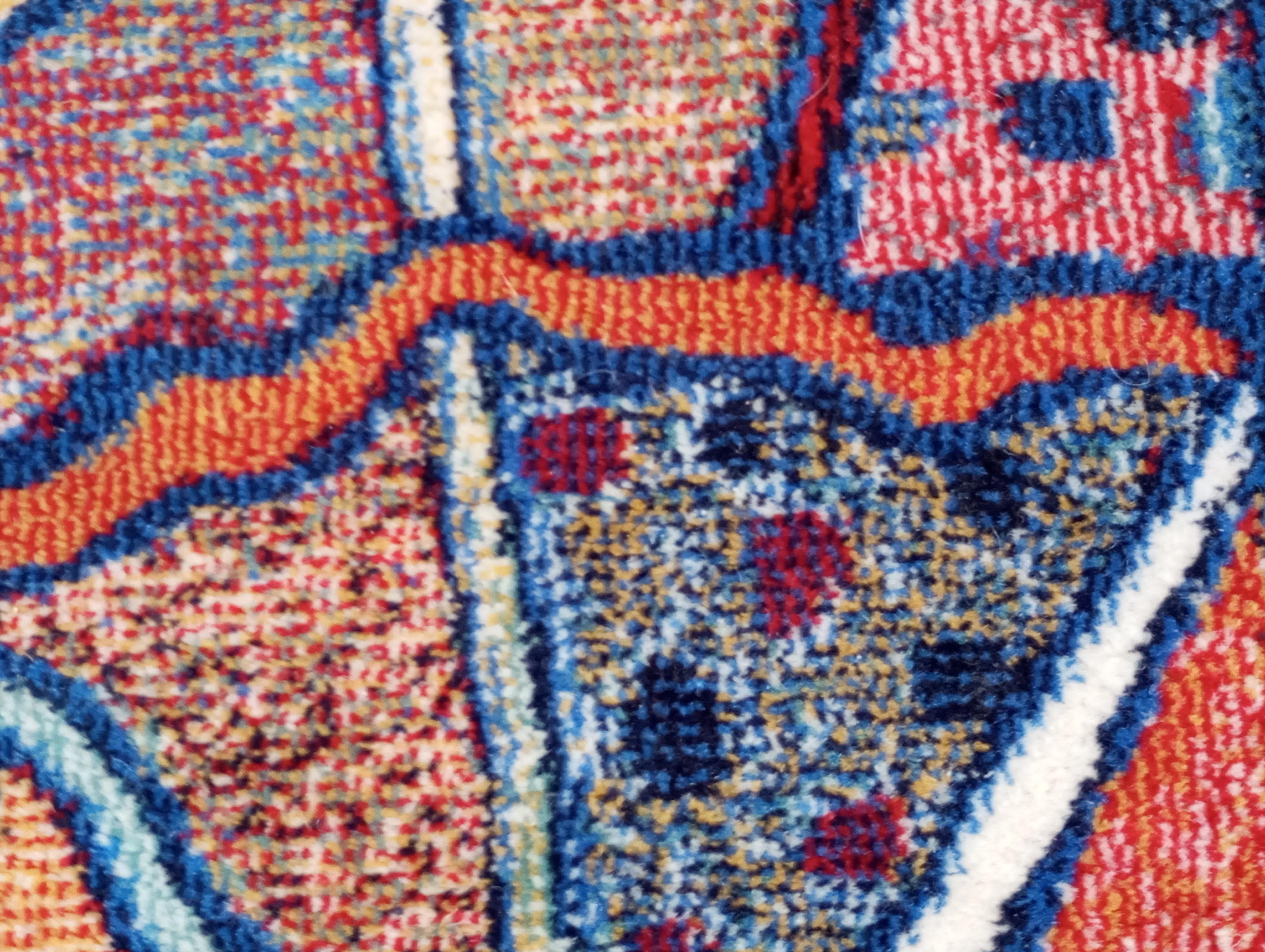 Tapestry wool rug modern design Europe 1970s For Sale 5