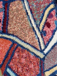 Tapestry wool rug modern design Europe 1970s