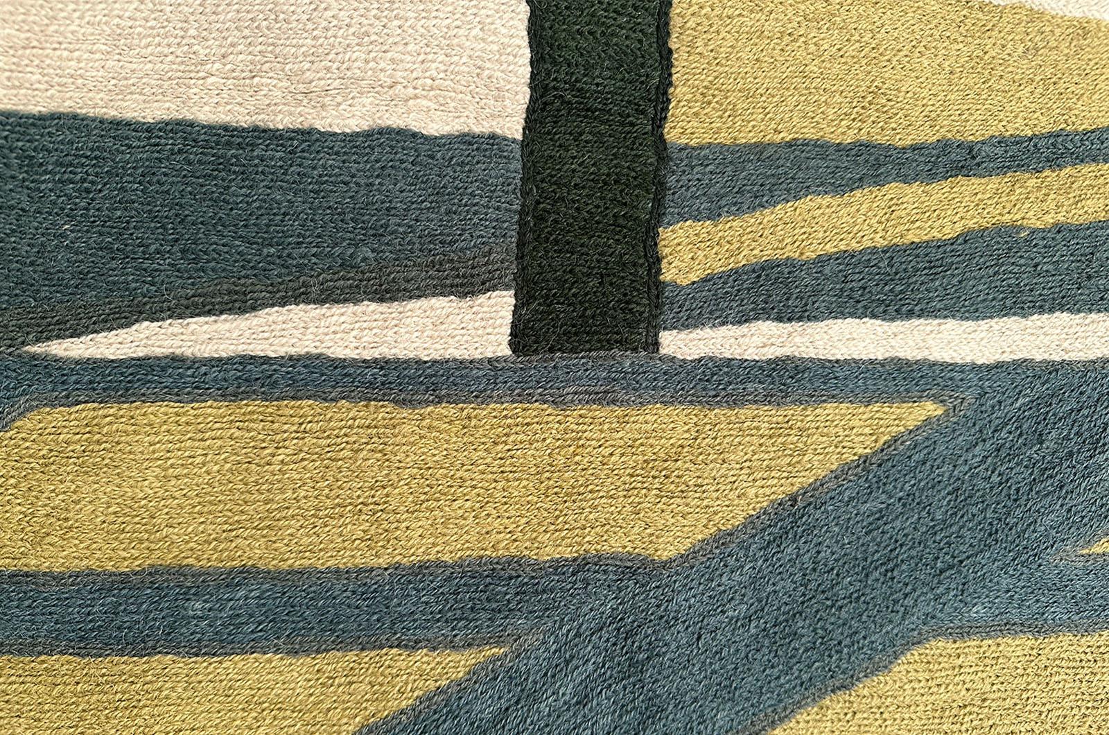 Italian Tapisserie verte de Nanda Vigo pour Flou en vente