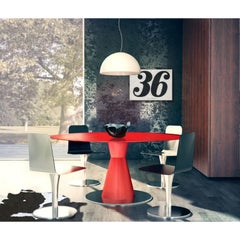 Arbat Round Dining Table in Powder-Coated Aluminum by altreforme