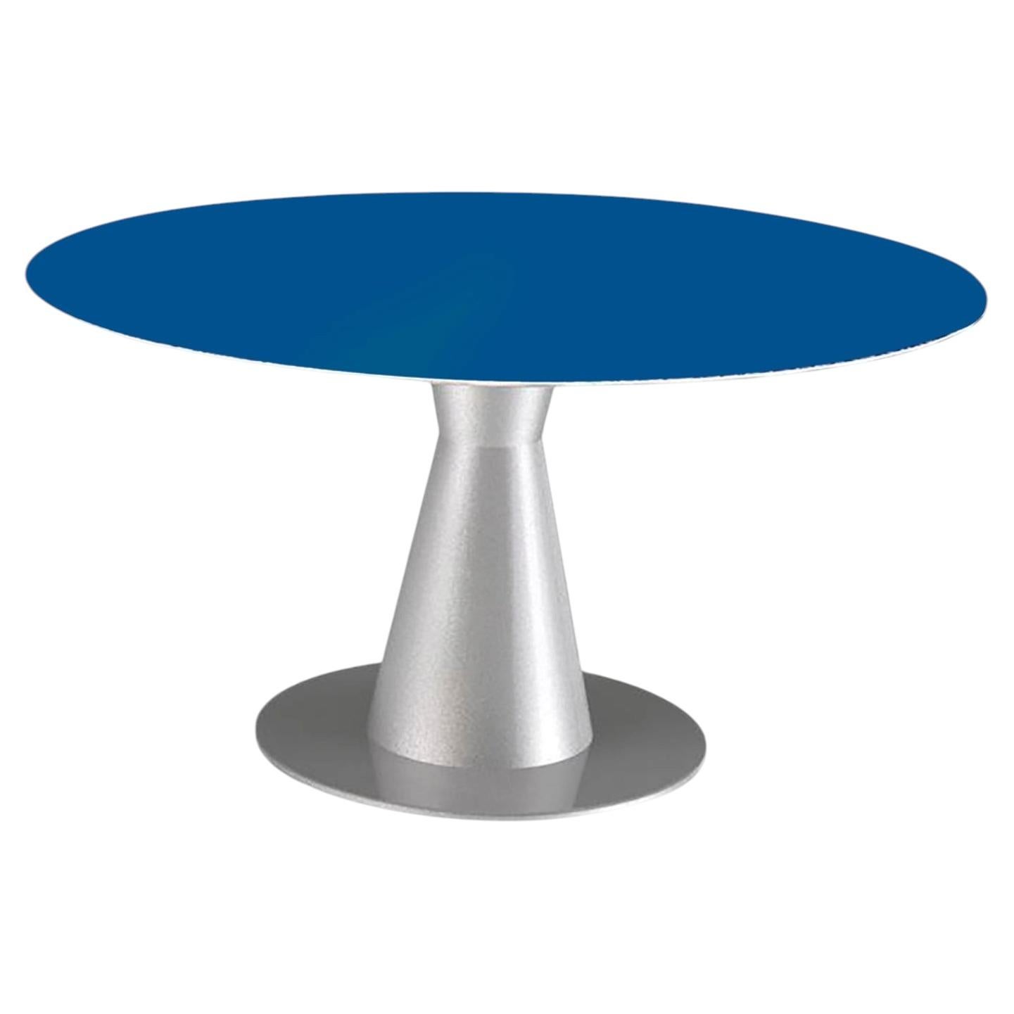 Arbat Round Dining Table in Powder-Coated Aluminum by altreforme For Sale