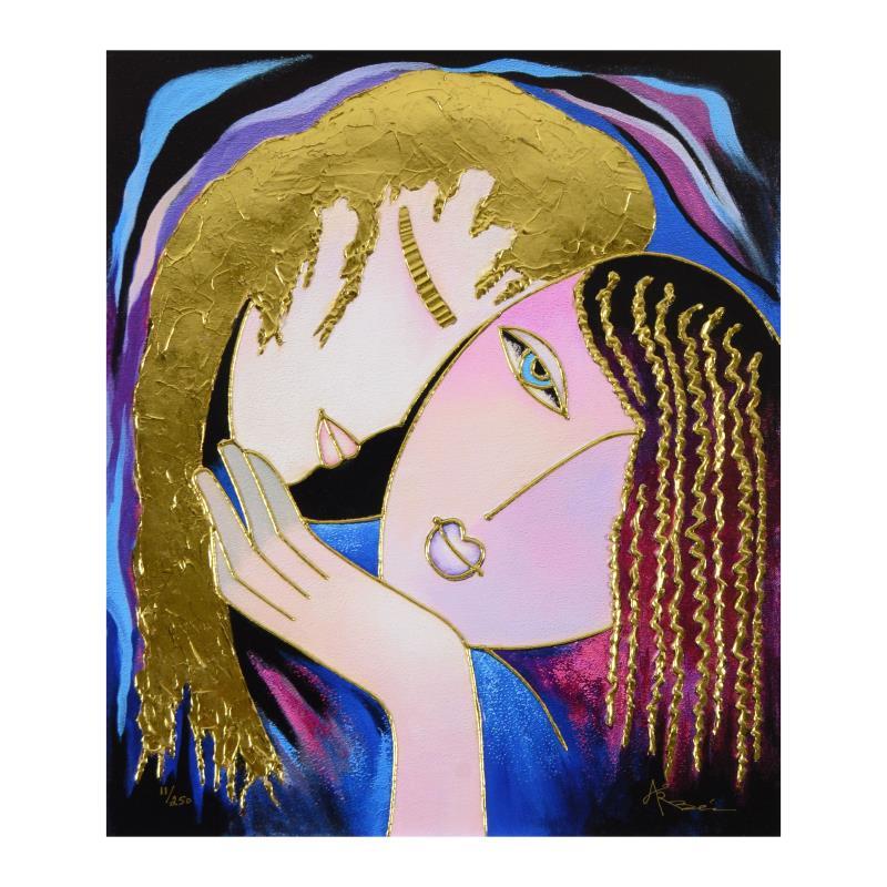 "Little Sister" Limited Edition on Canvas with Gold Embellishing